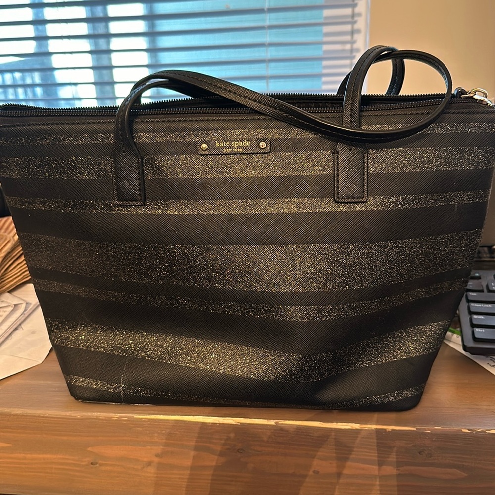 Kate Spade Glimmer Large Top Zip Tote Shoulder Bag